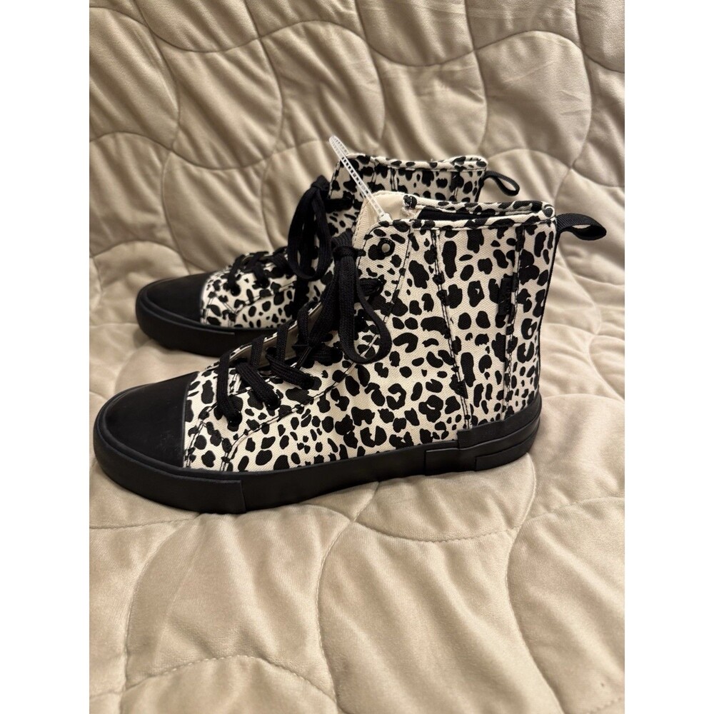 Levi's Strauss Women's High-Top Leopard Print Canvas Sneakers US 10